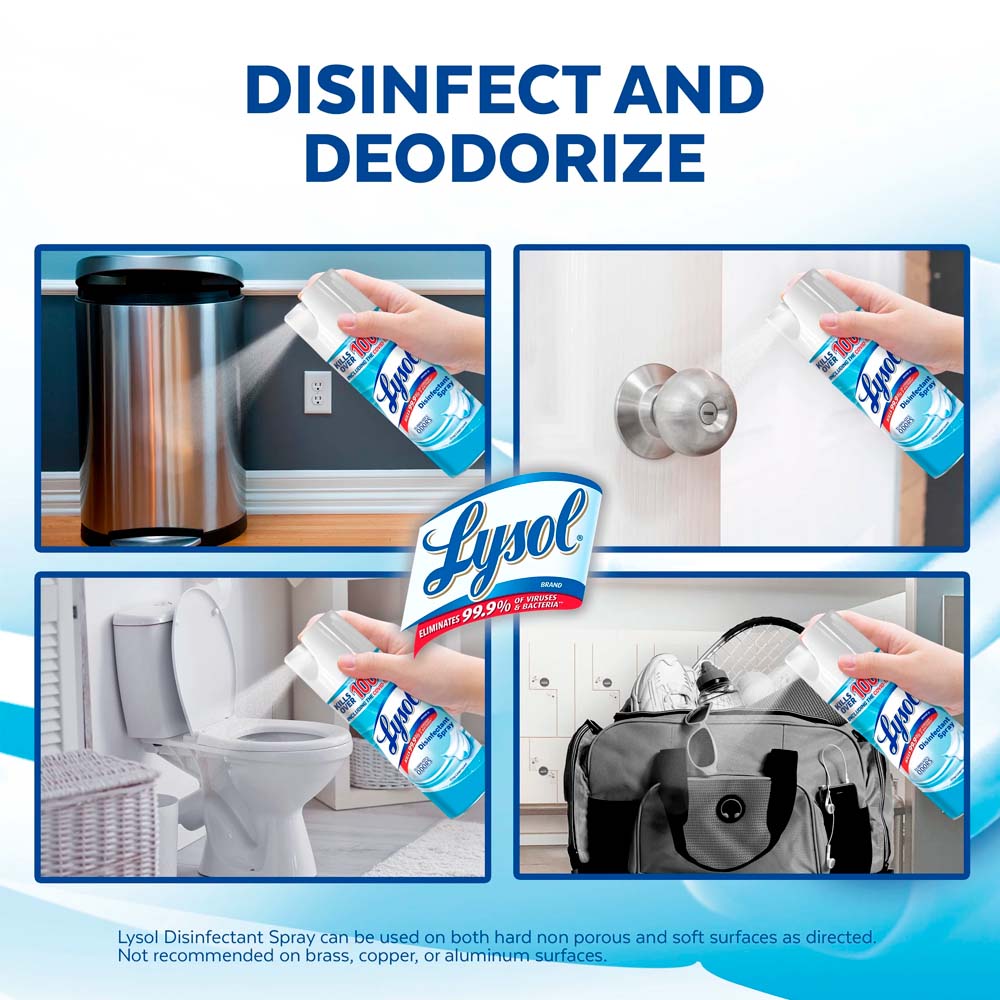 Spray Desinfectante Lysol Crisp Linen de 12oz