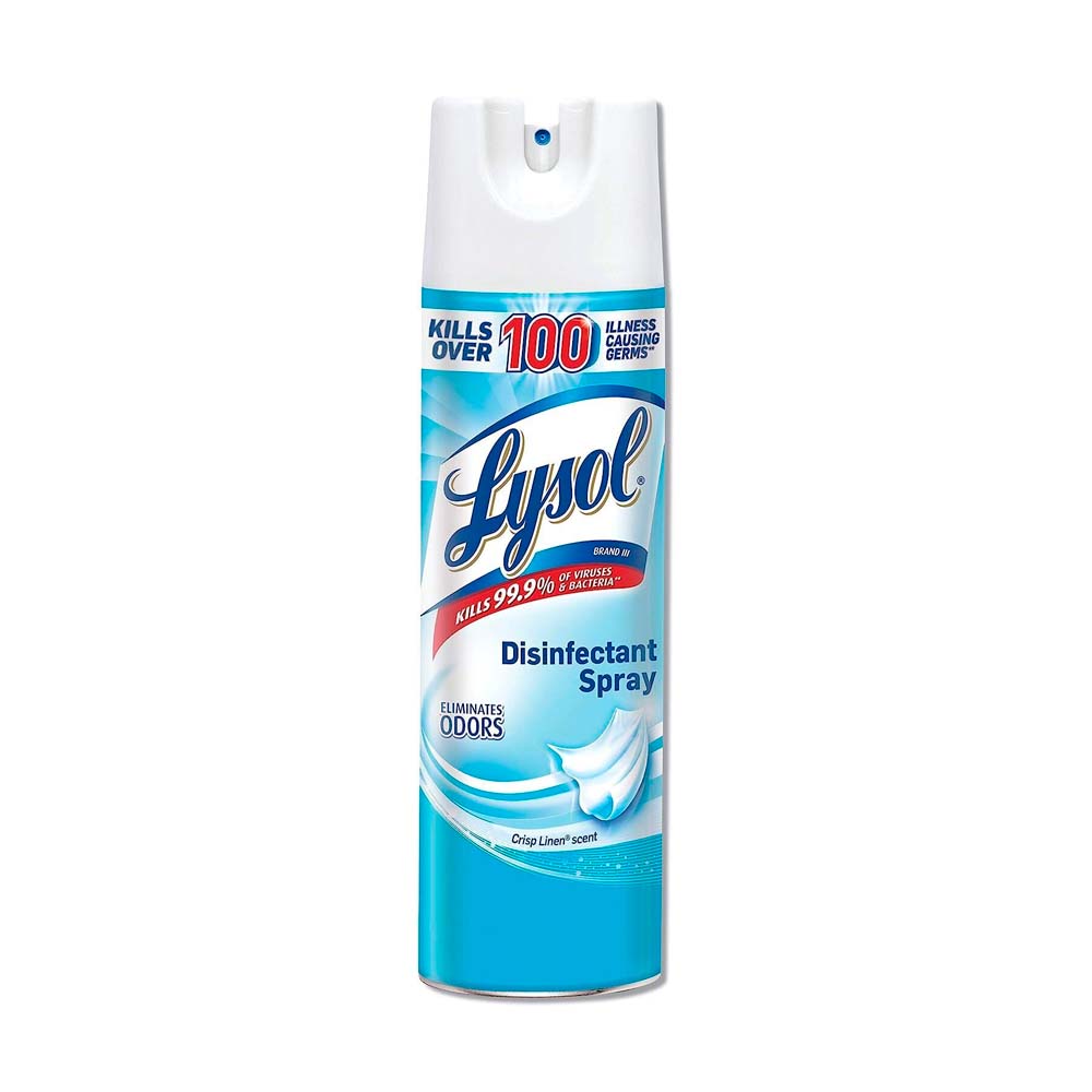 Spray Desinfectante Lysol Crisp Linen de 19oz