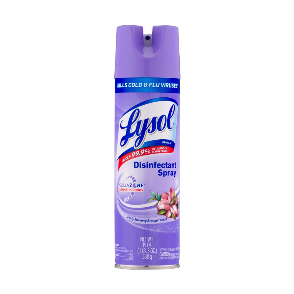 Spray Desinfectante Lysol Early Morning Breeze de 19oz