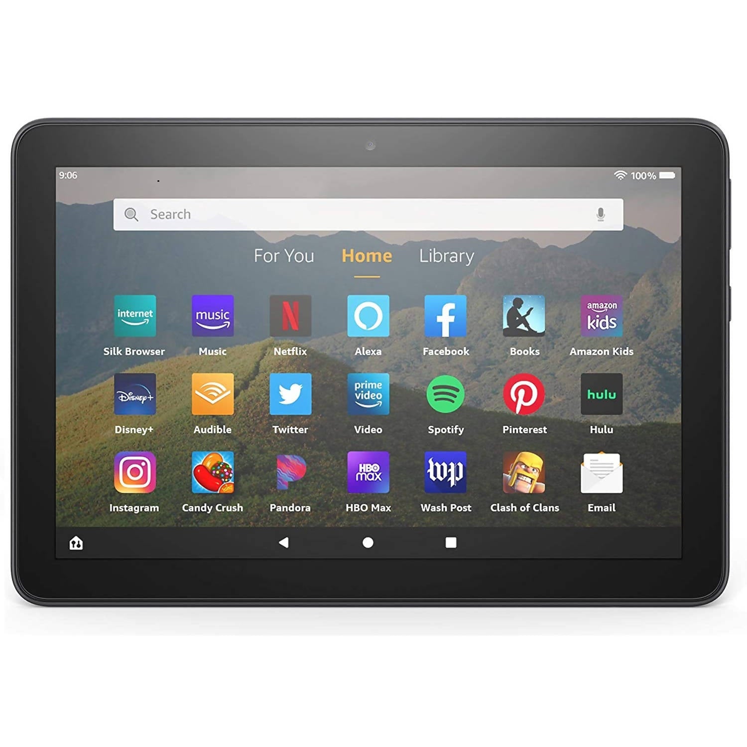 Tablet Amazon Kindle Fire HD8 10ma Gen Pantalla HD 8" Memoria 32GB Memoria RAM 2GB color Negro