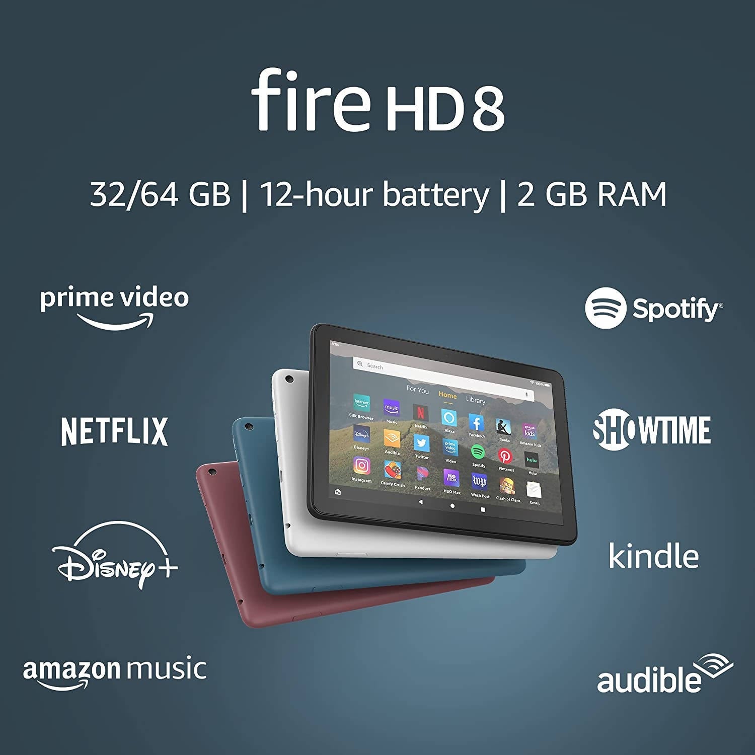 Tablet Amazon Kindle Fire HD8 10ma Gen Pantalla HD 8