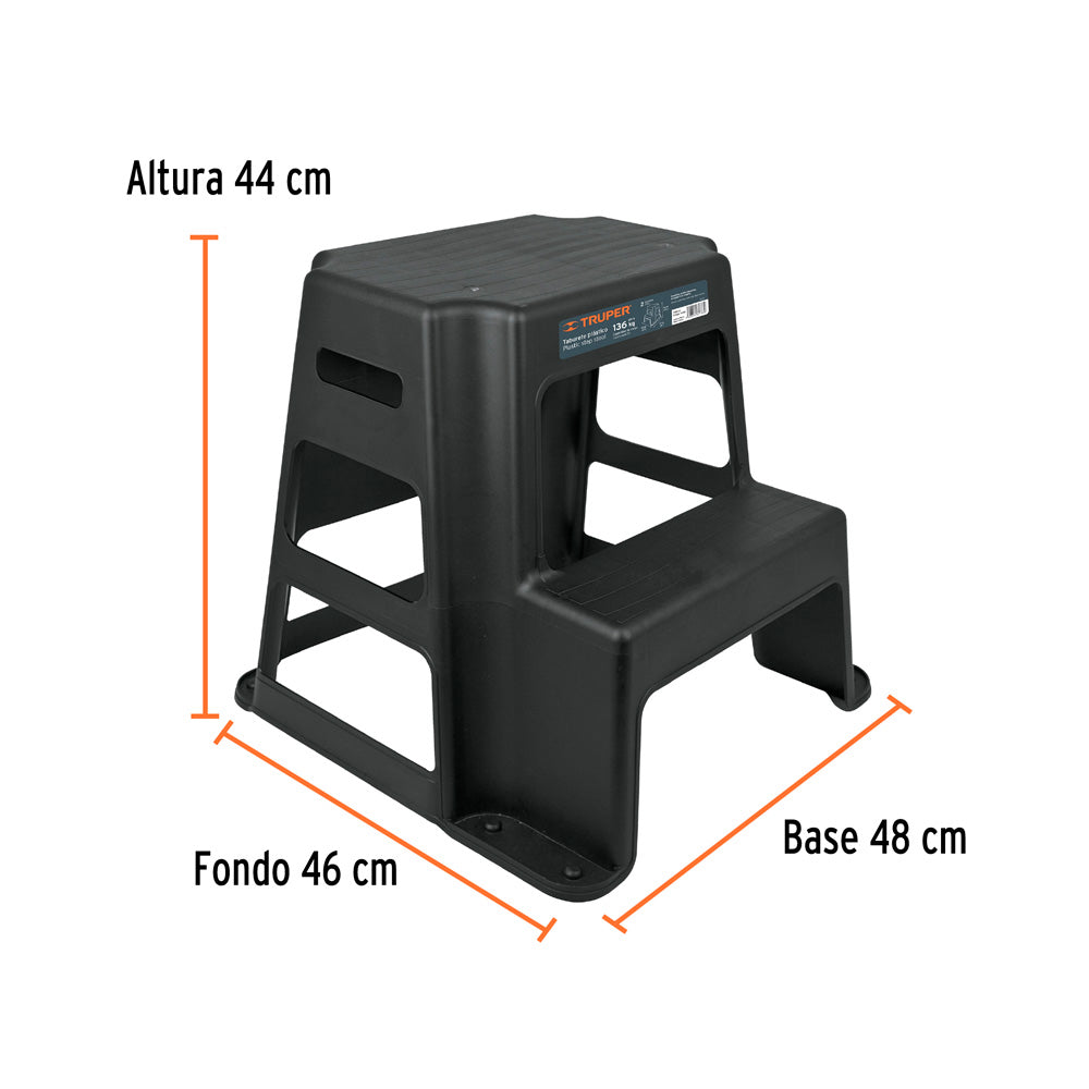 Taburete Truper de 2 Peldaños
