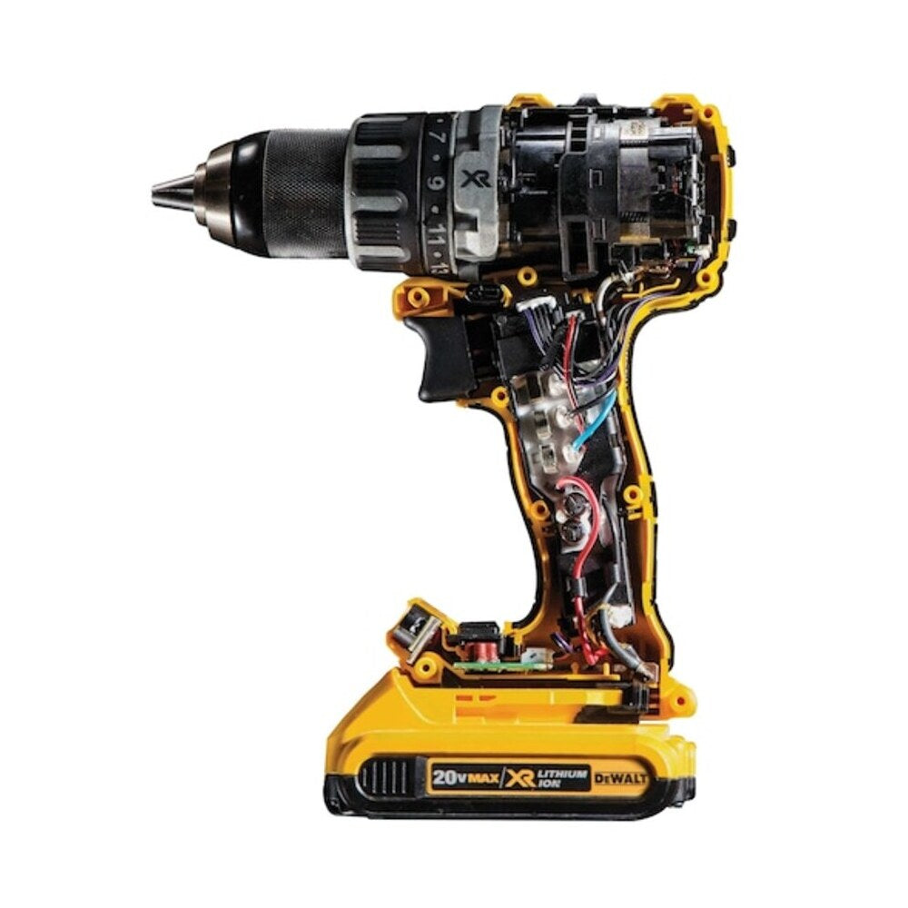 Taladro Atornillador Dewalt sin escobillas XR 18V con 2 baterías Li-Ion 2,0Ah con maletín TSTAK