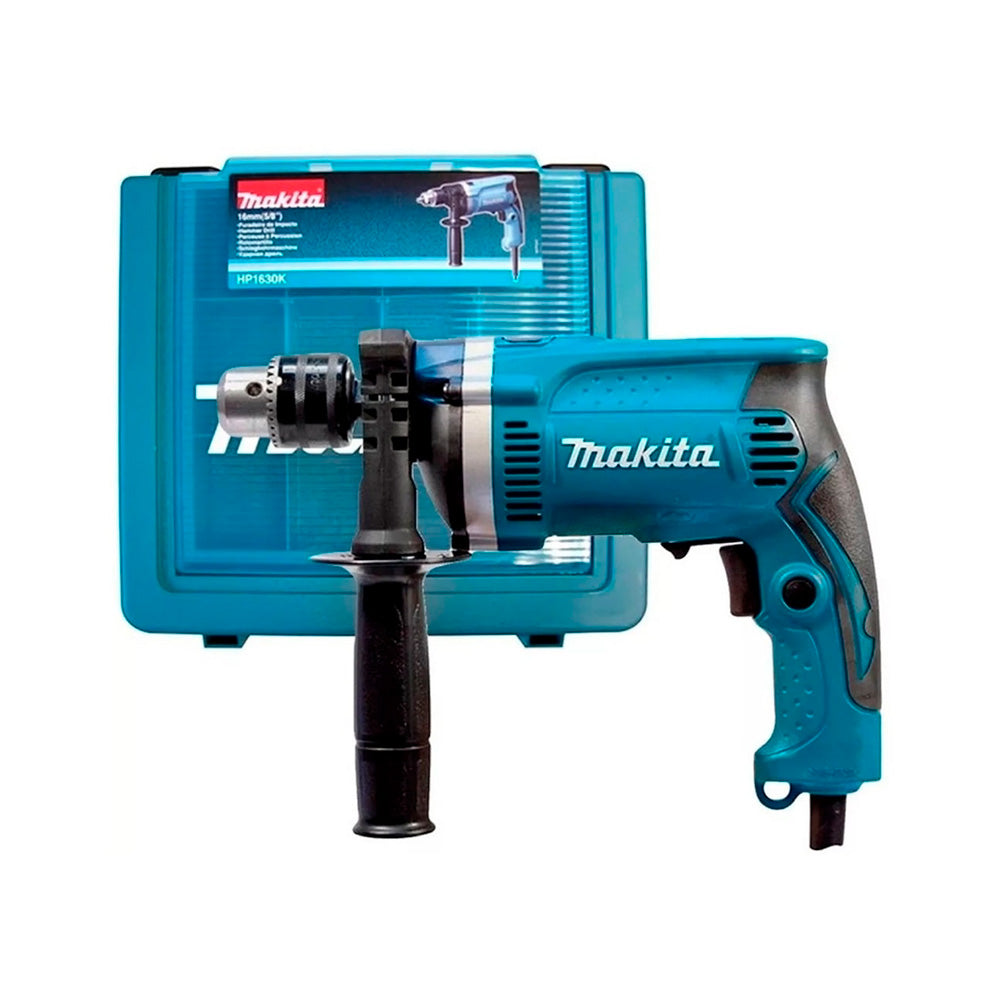 Taladro de Percusión Makita HP1630K de 13 mm. Potencia 710 W.