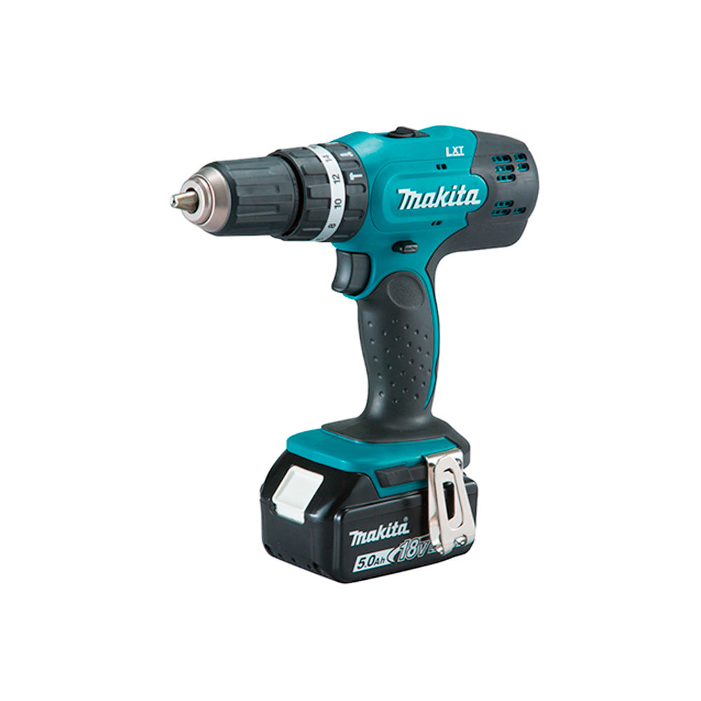 Taladro Percutor Makita 1/2" 18V / 2 Vel. / 42-27 Nm / Lxt / 2 X 1 Ah