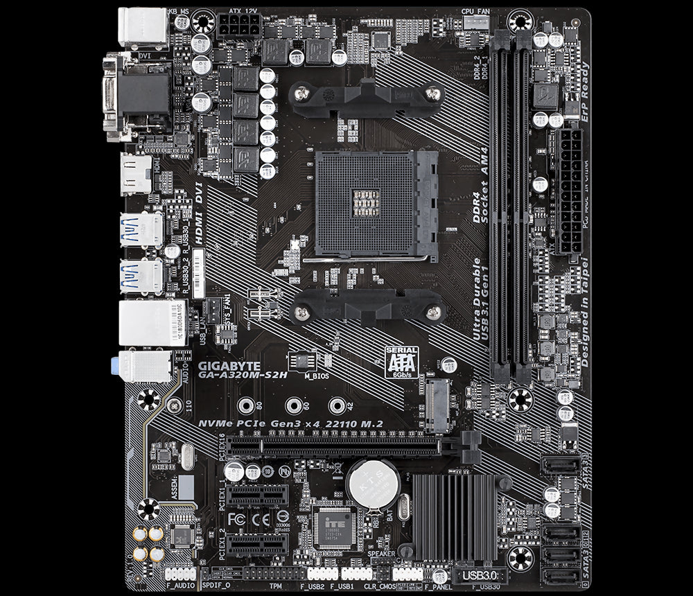 Tarjeta Madre Gigabyte A320M-S2H