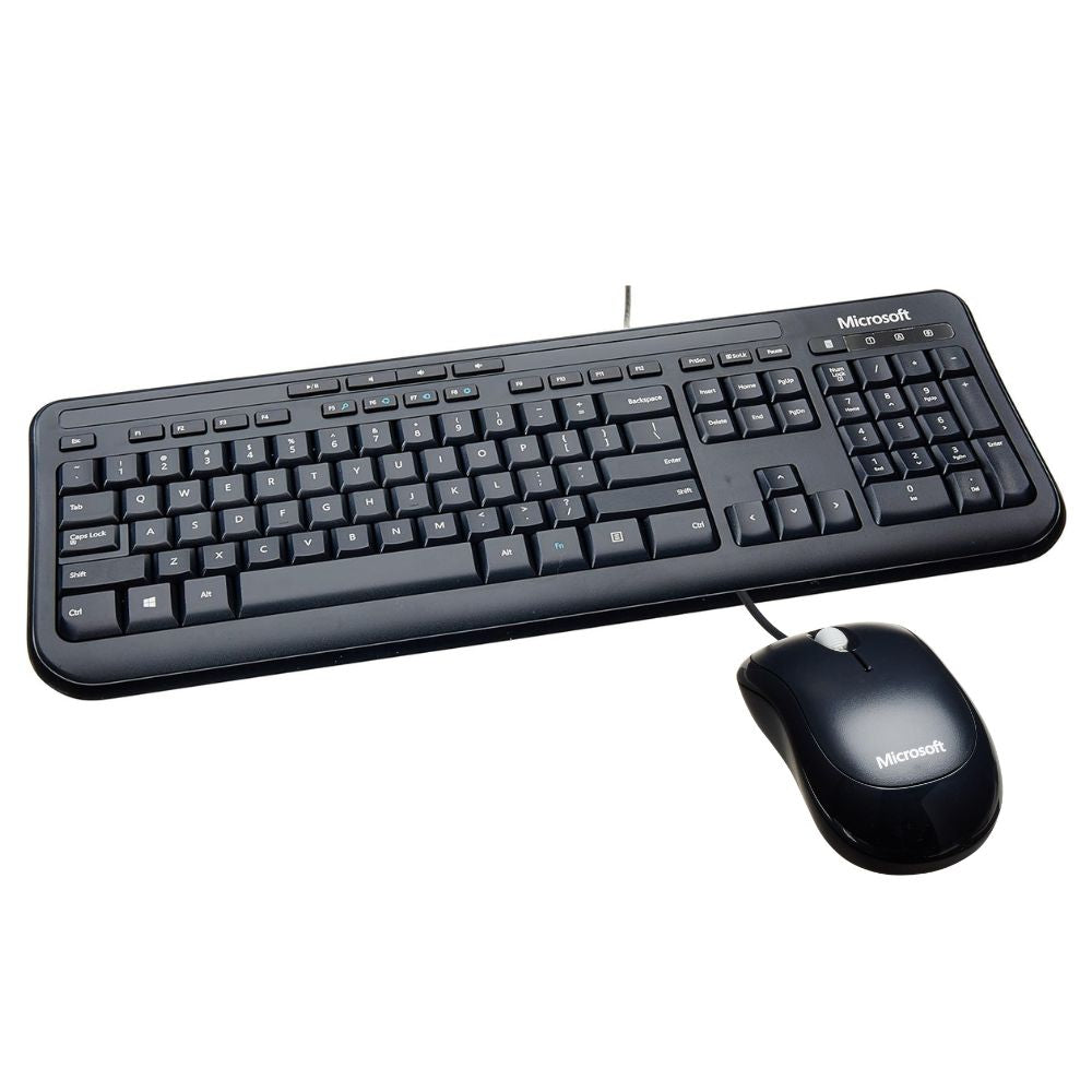 Teclado a Cable y Mouse a Cable Microsoft 600 Wired Eng