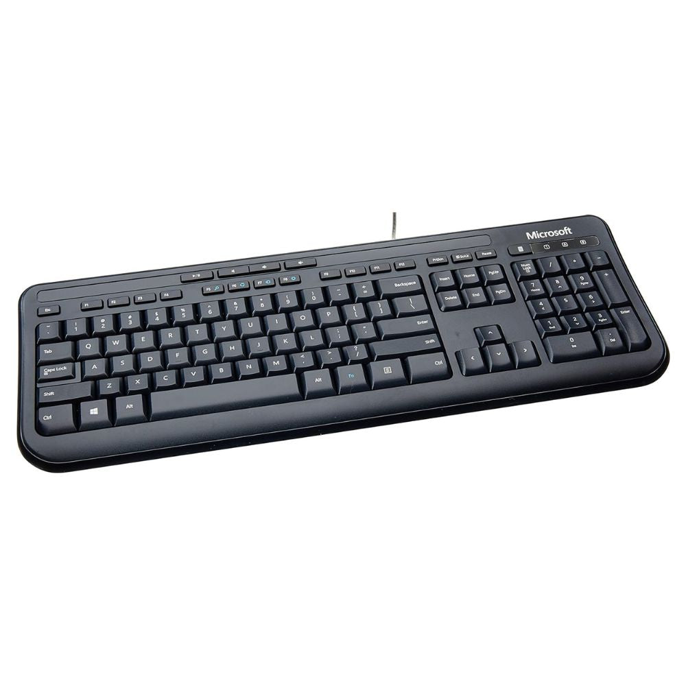 Teclado a Cable y Mouse a Cable Microsoft 600 Wired Eng