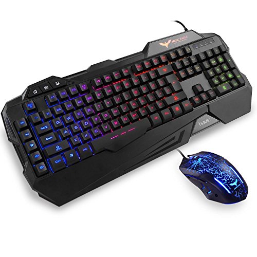 Teclado y Mouse Gamer HAVIT alámbrico con Retroiluminación RGB