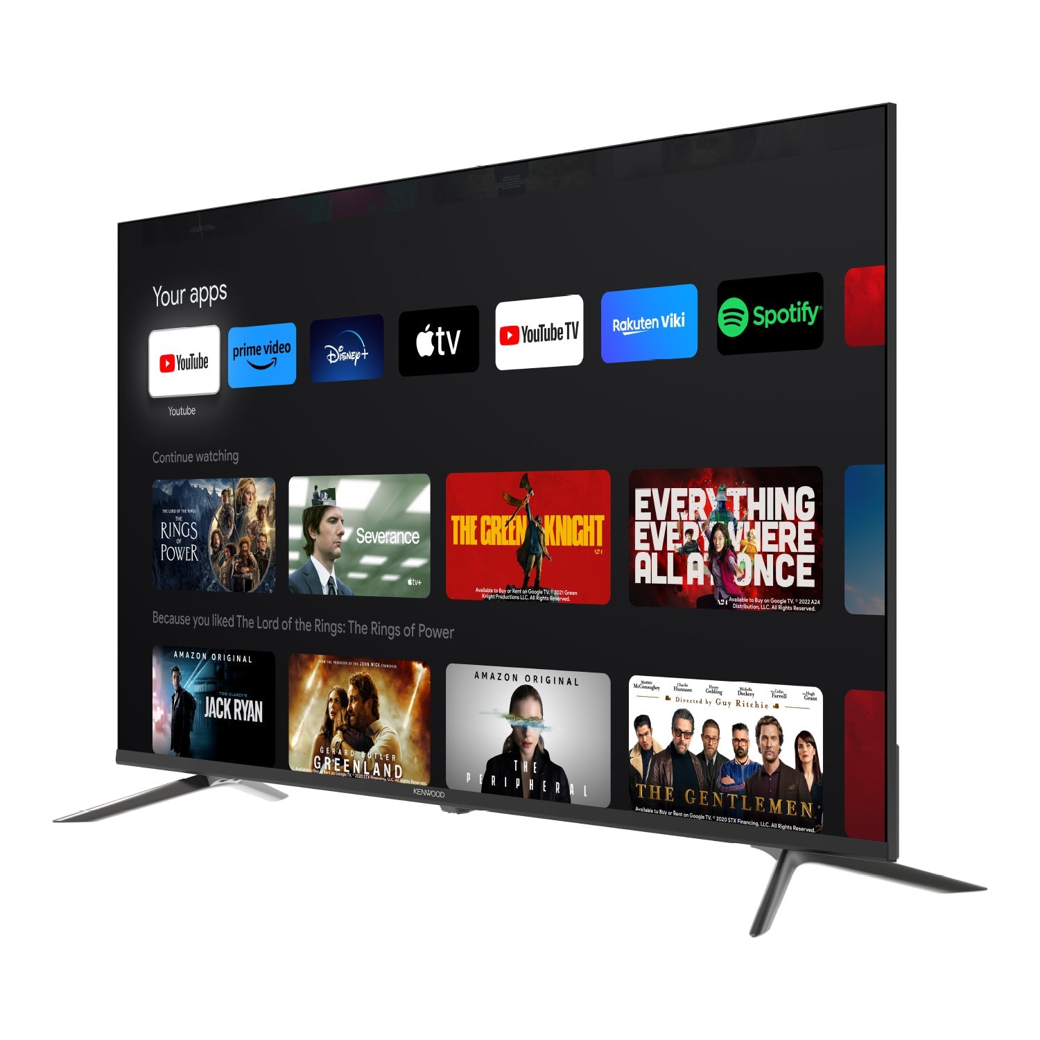 Televisor Kenwood de 50" 4K Google TV