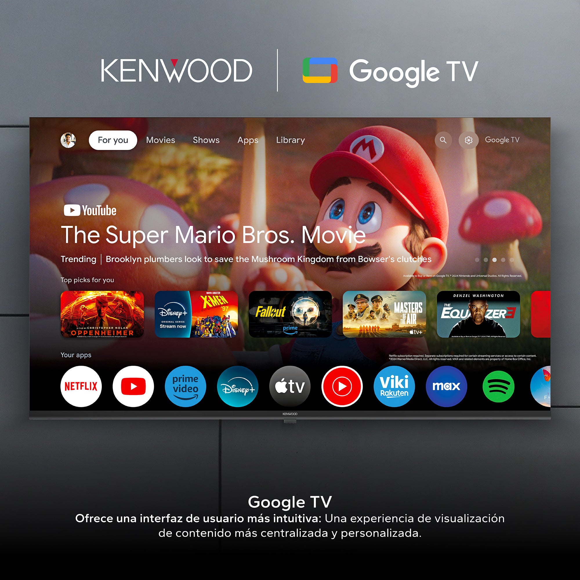 Televisor Kenwood de 32” HD Google TV