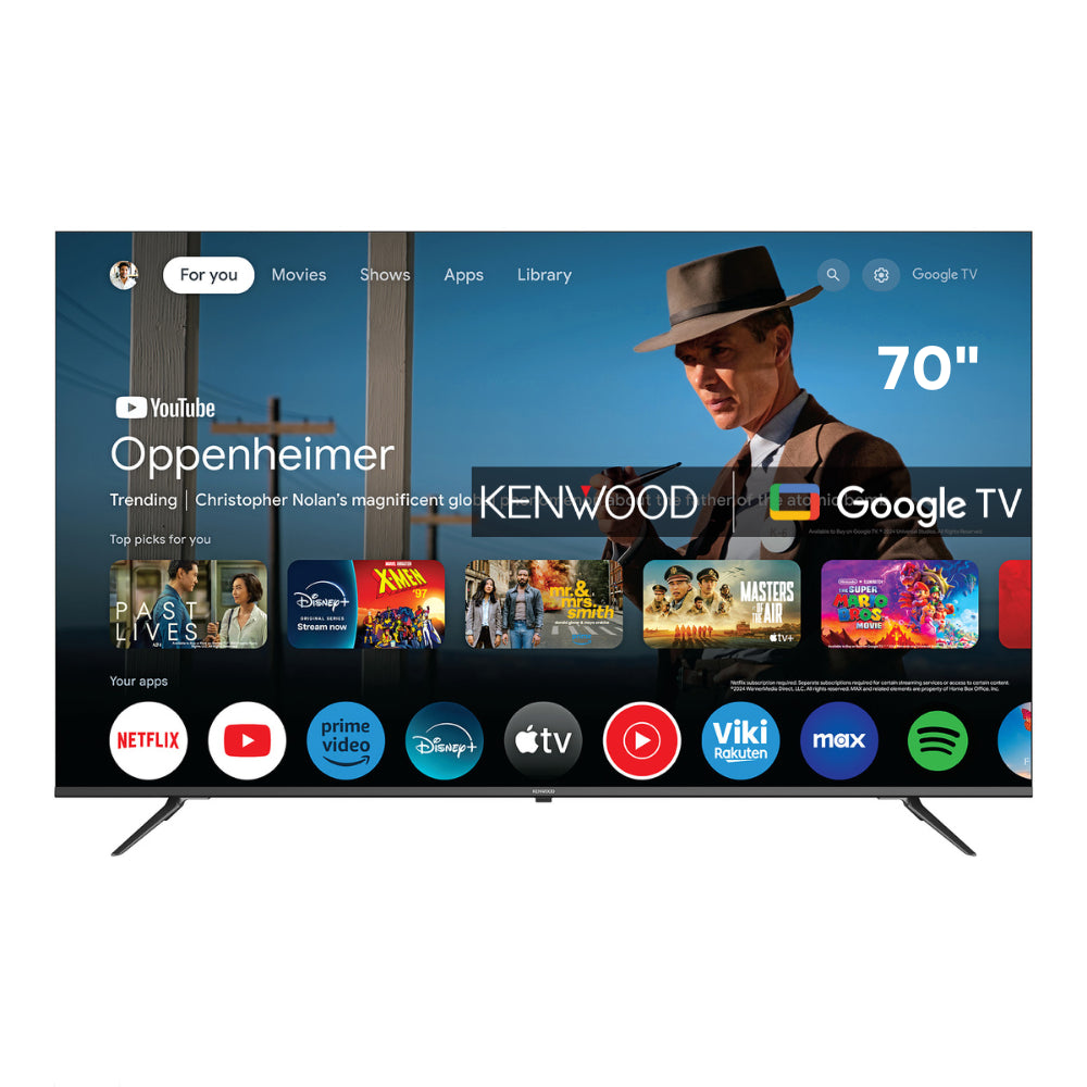 Televisor Kenwood de 70" 4K Google TV