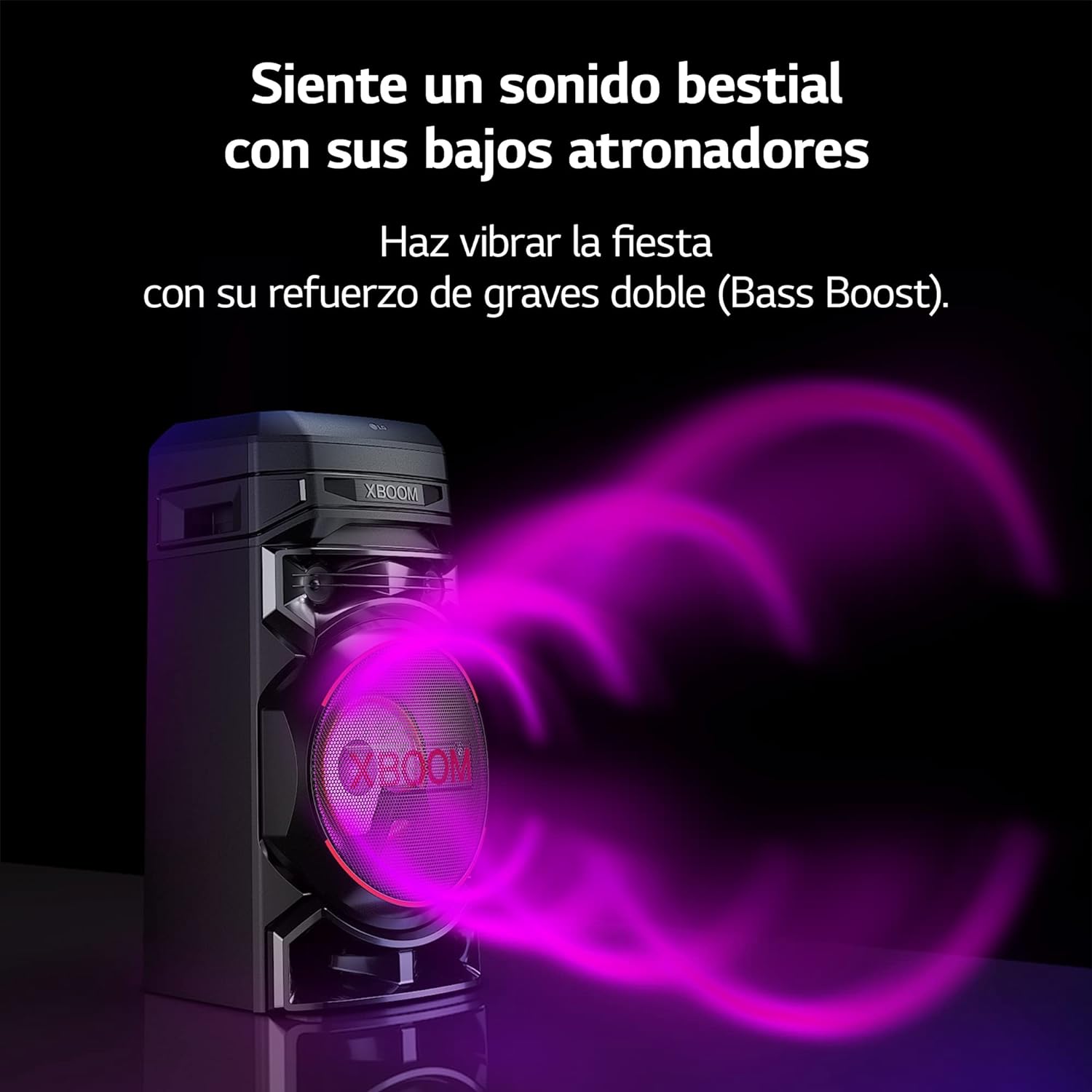 Torre de sonido LG XBOOM RNC5 Karaoke Star DJ App y DJ Pad Super Bass Boost Multi Bluetooth