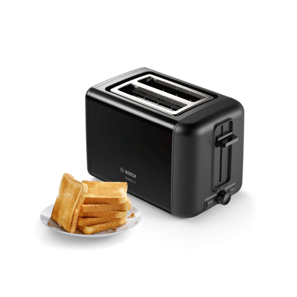 Tostador de Pan Bosch de 970w con Ranura Ancha de Color Negro