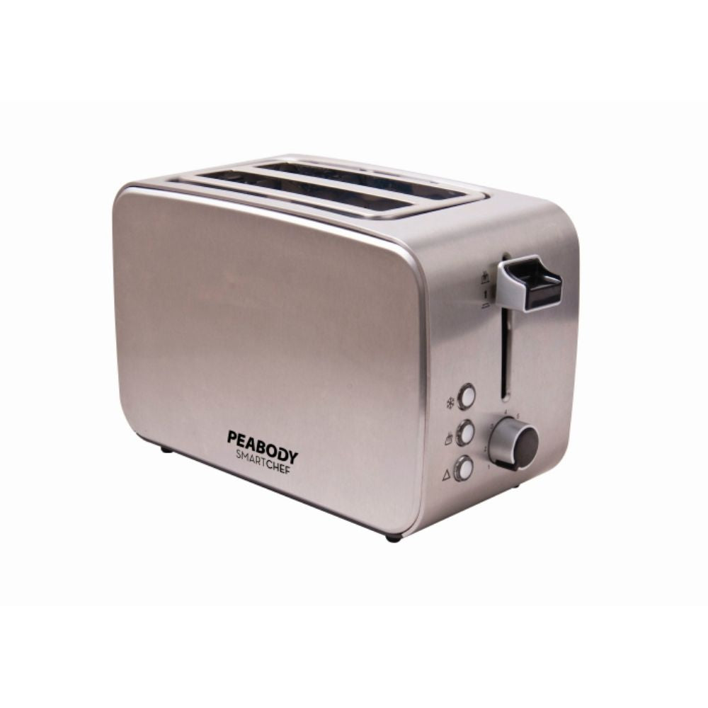 Tostadora de 2 Espacios Peabody de 850W Inox