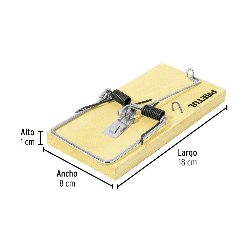 Trampera para Raton Pretul de Madera 7"