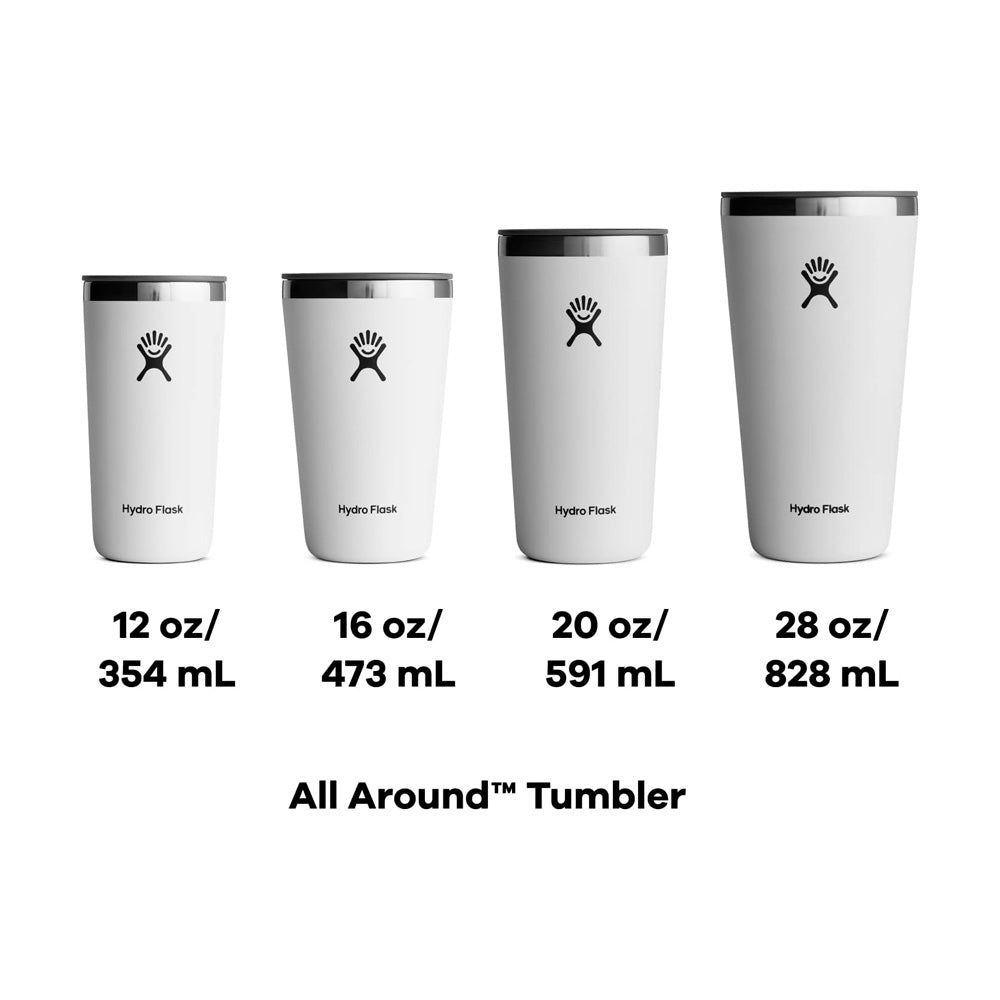 Tumbler Hydro Flask 591ML Blanco Con Tapa