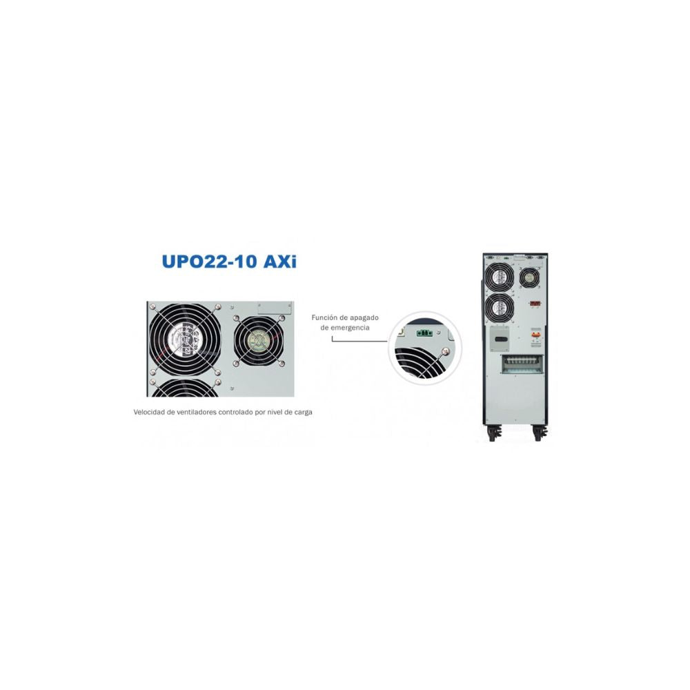 UPS Online CDP tipo Torre 10KVA 9KW FP 0.9 Doble Conversion Monofasico UPO22-10AXI