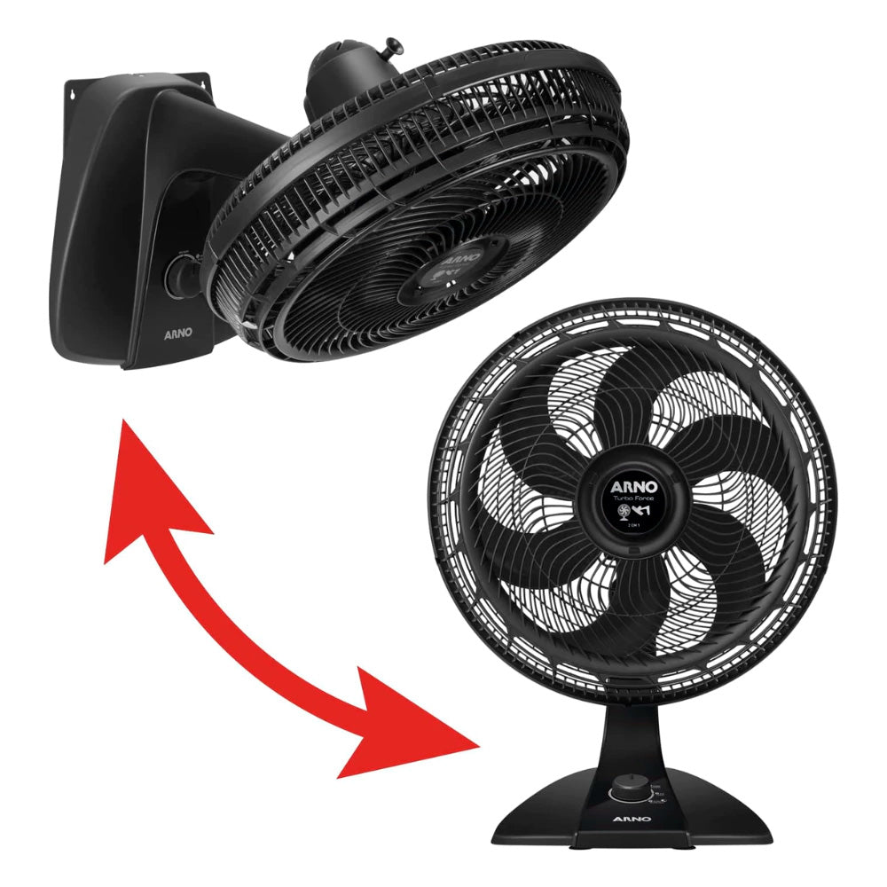 Ventilador Arno VE3200B2 Turbo Fuerza 2 en 1 40CM 220V