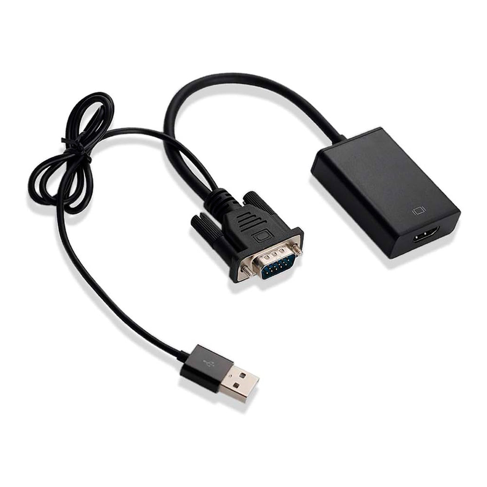 Adaptador  VGA a HDMI con USB