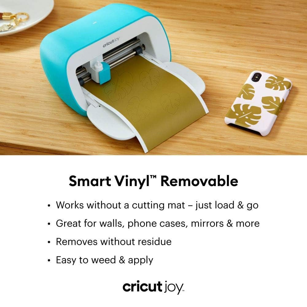 Vinil Smart Cricut Joy Removible 13.9cm x 121.9cm color Negro Mate Codigo 2007155