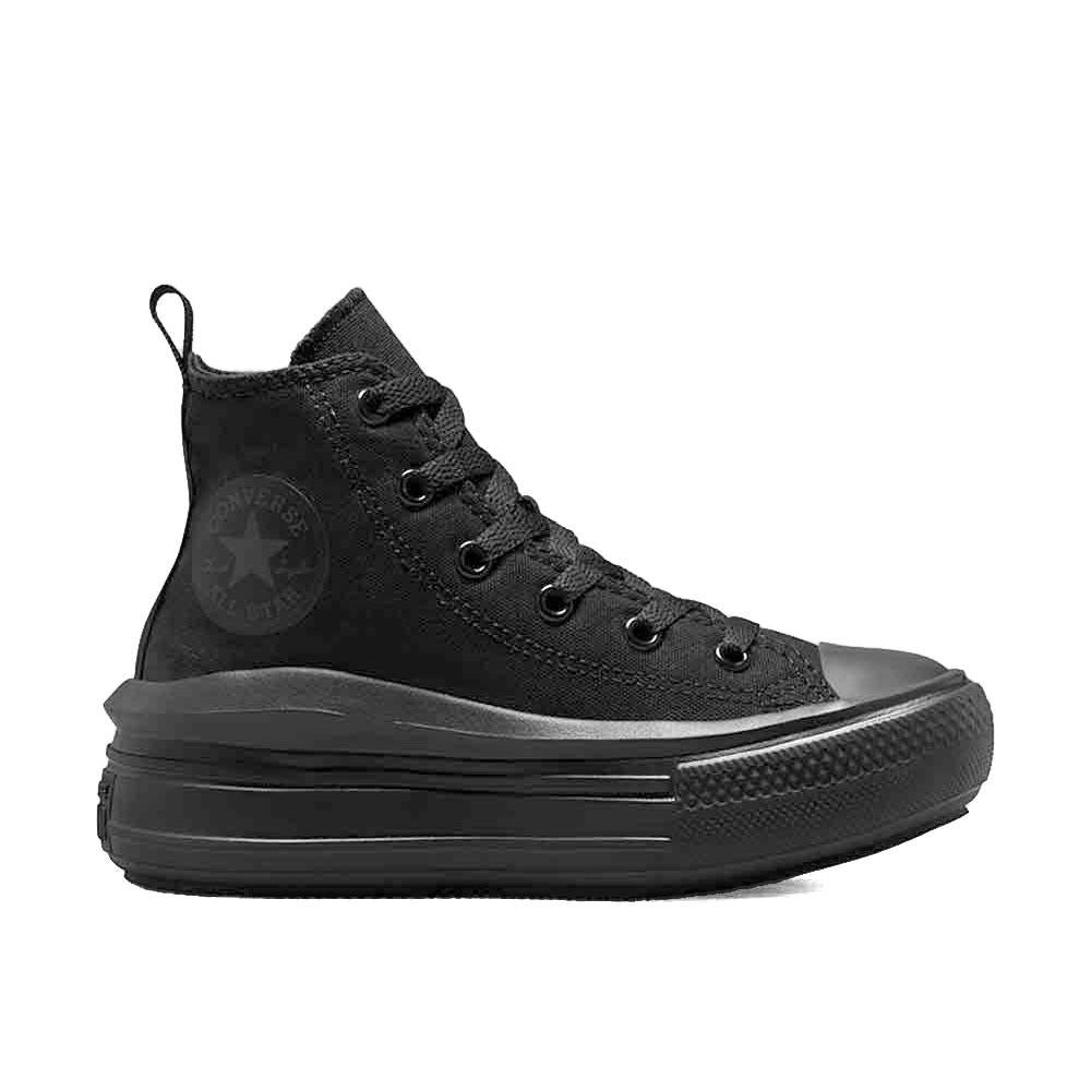 Zapatilla Converse Color Negro Con Plataforma