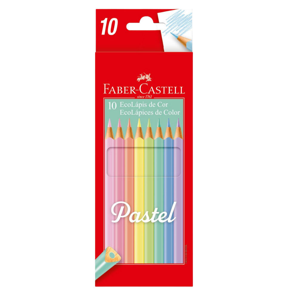 Lapiz Color Faber Castell Triangular de 10 unidades