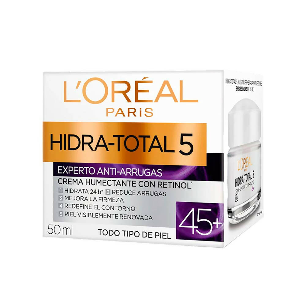 Crema Humectante L'Oreal Hidra Total Antiarrugas +45 años 50ml