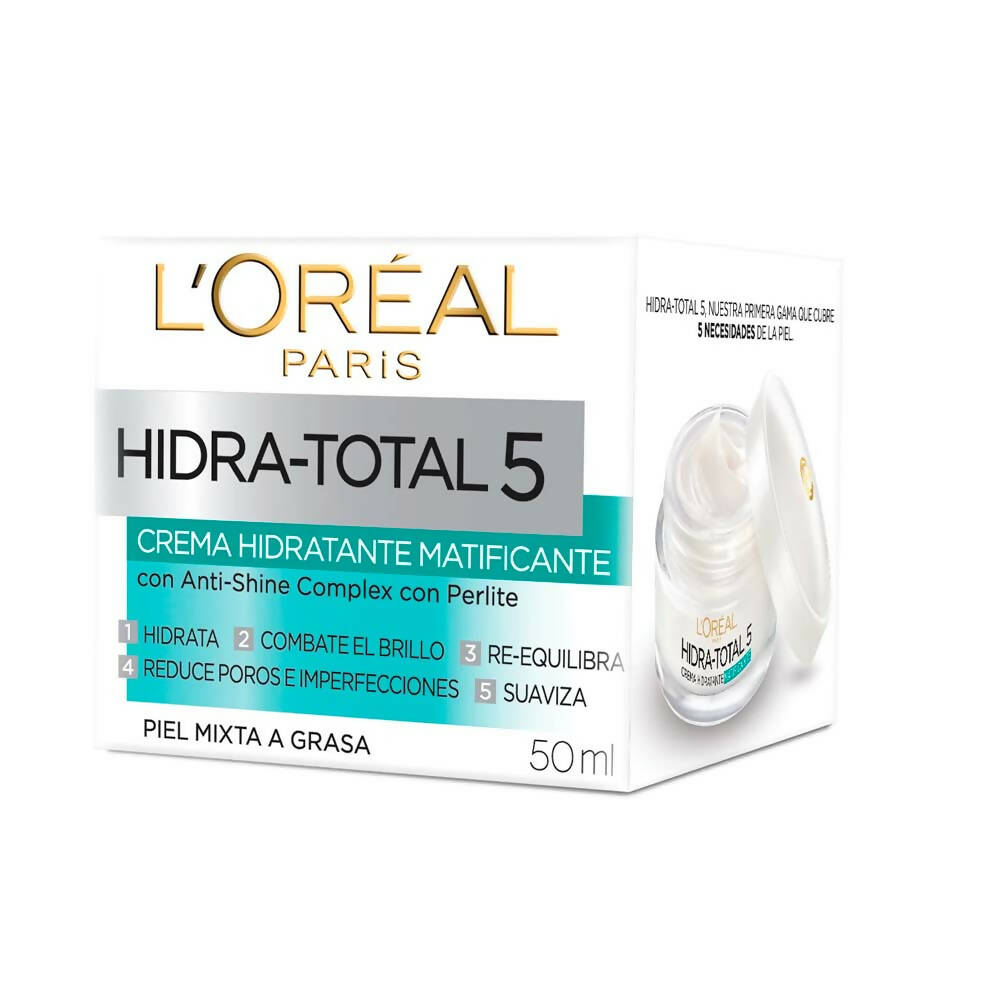 Crema Hidratante L'Oreal Matificante Hidra Total 5 50ml