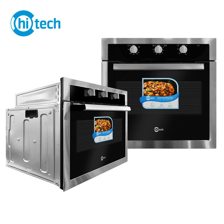 Horno Empotrable Electrico y Gas Hitech HTBIO-75EG