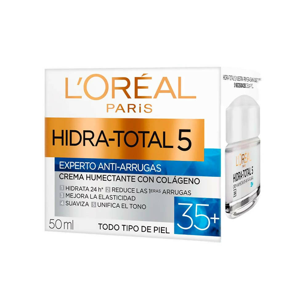 Crema Humectante L'Oreal Hidra Total Antiarrugas +35 años 50ml