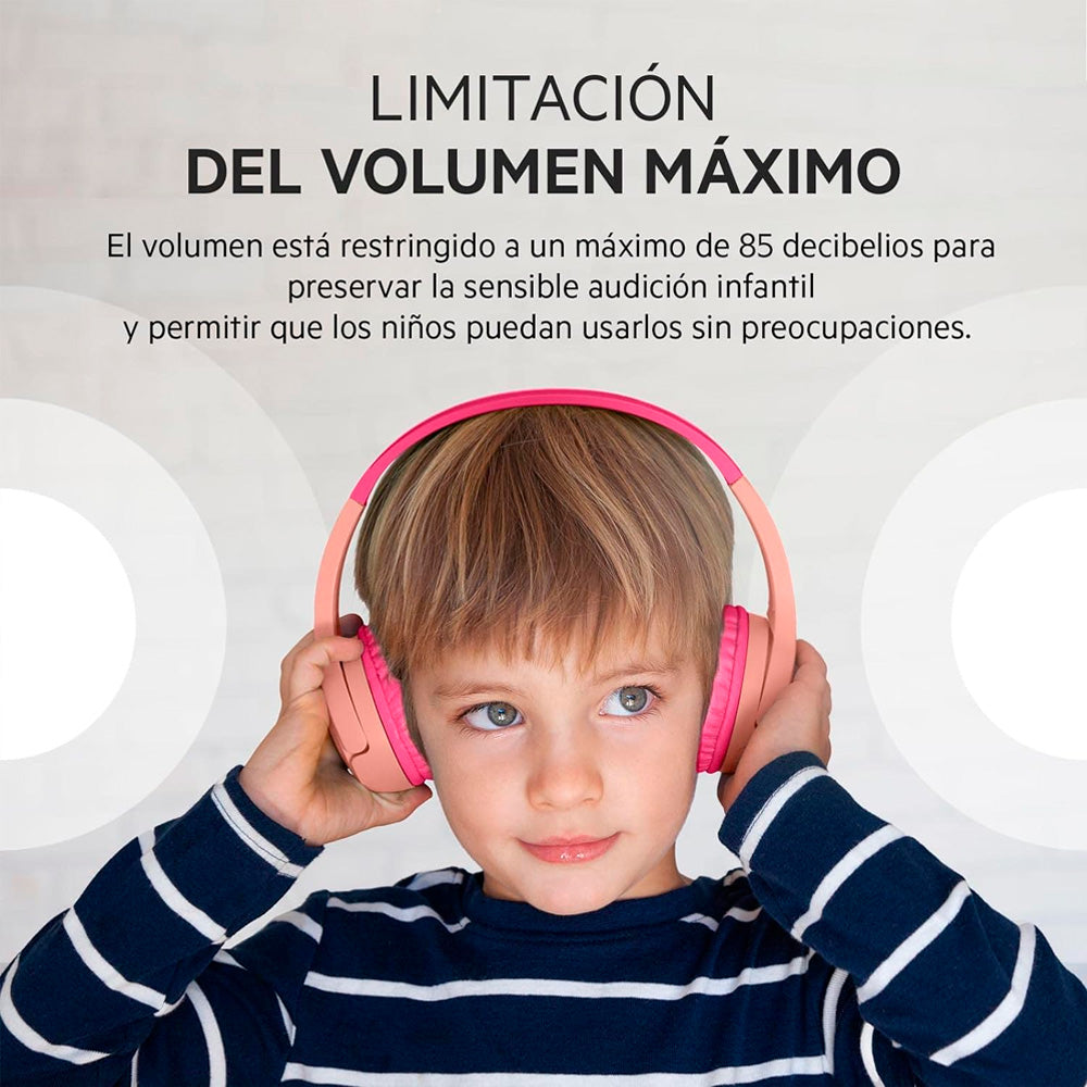 Audífono Belkin Inalámbricos para Niños SoundForm Mini con Micrófono