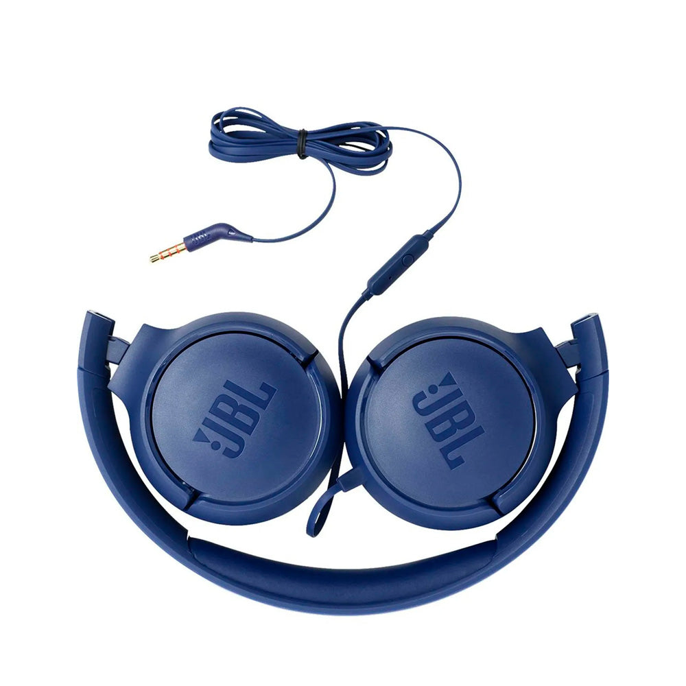Audífonos JBL T500 Wired On-ear Azul