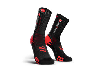 Compressport Racing Socks V3.0 Bike Black/Red T2