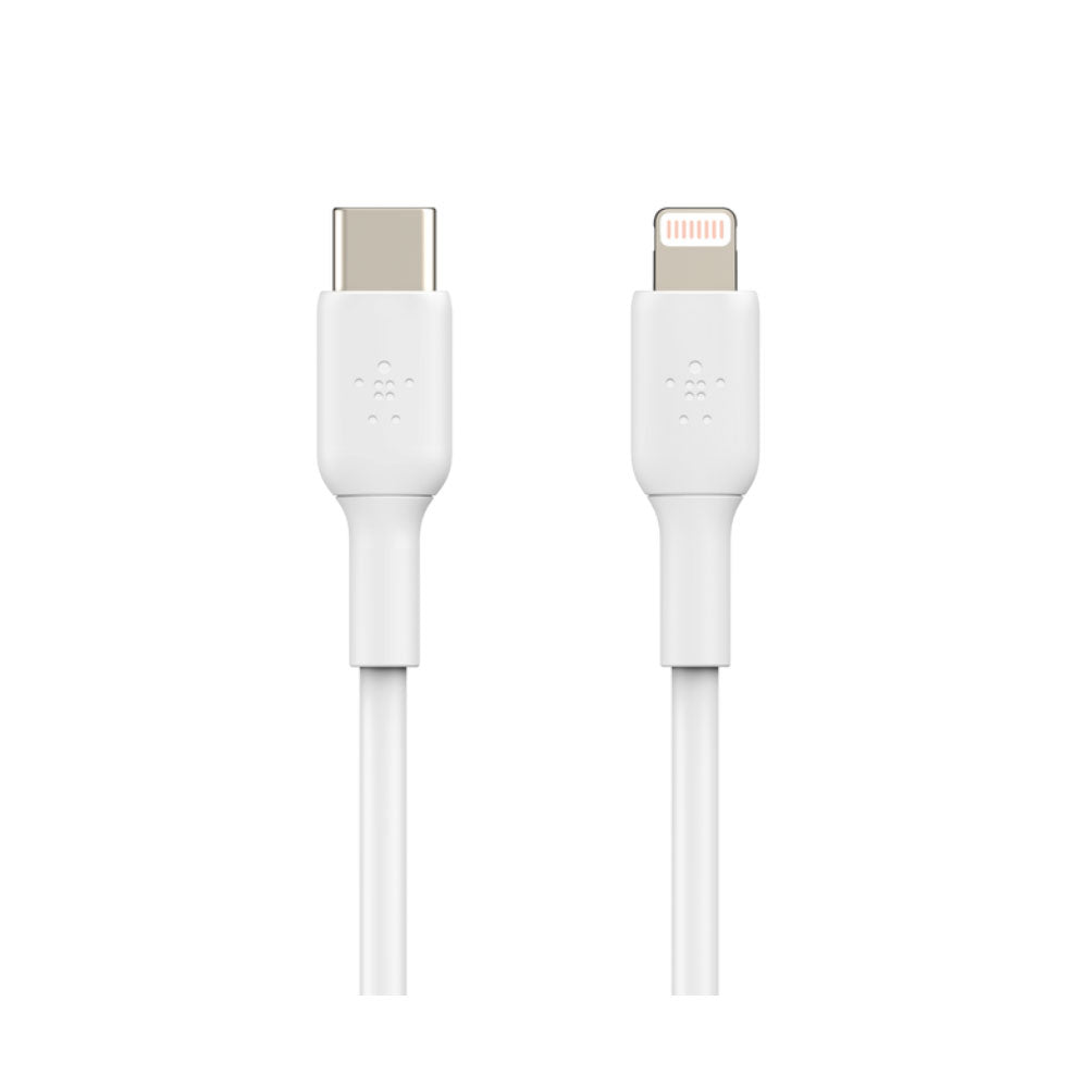 Cargador USB-C Belkin Lightning 1mts.Color Blanco