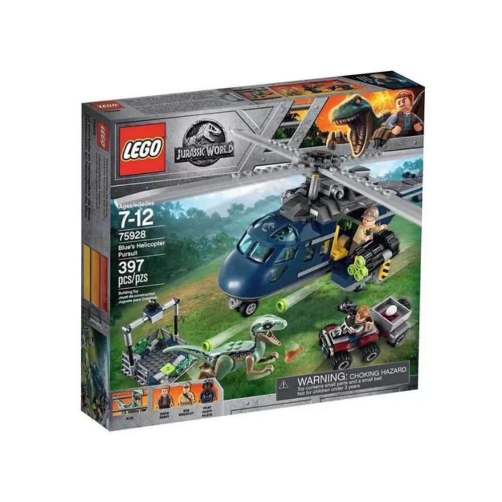 Figura Lego Jurassic World Persecución en Helicóptero