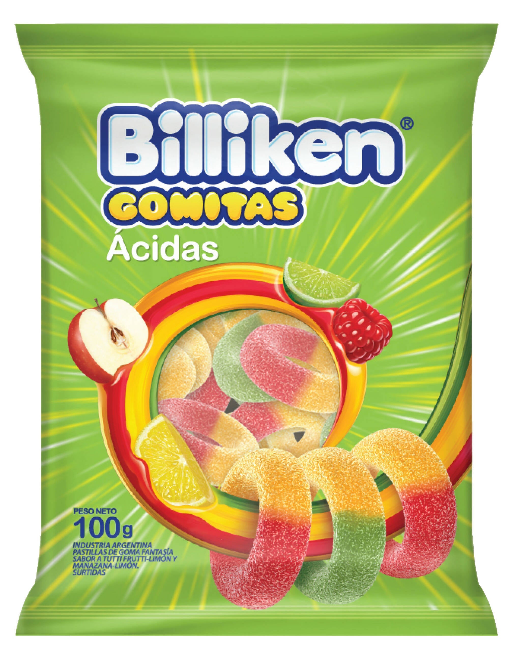 Gomitas Acidas 100 gr - Billiken