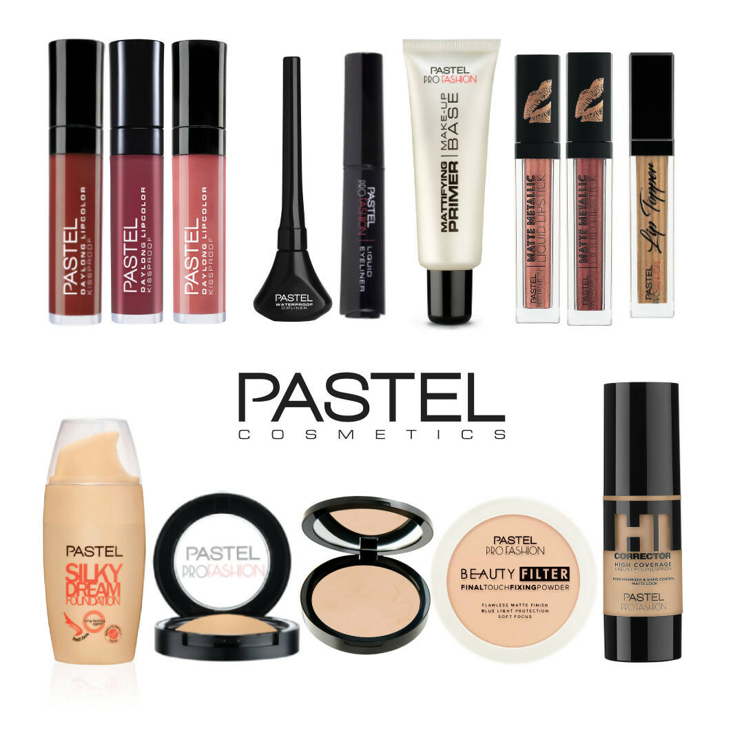 Kit Completo de Maquillaje Pastel Cosmetics de 14 Productos