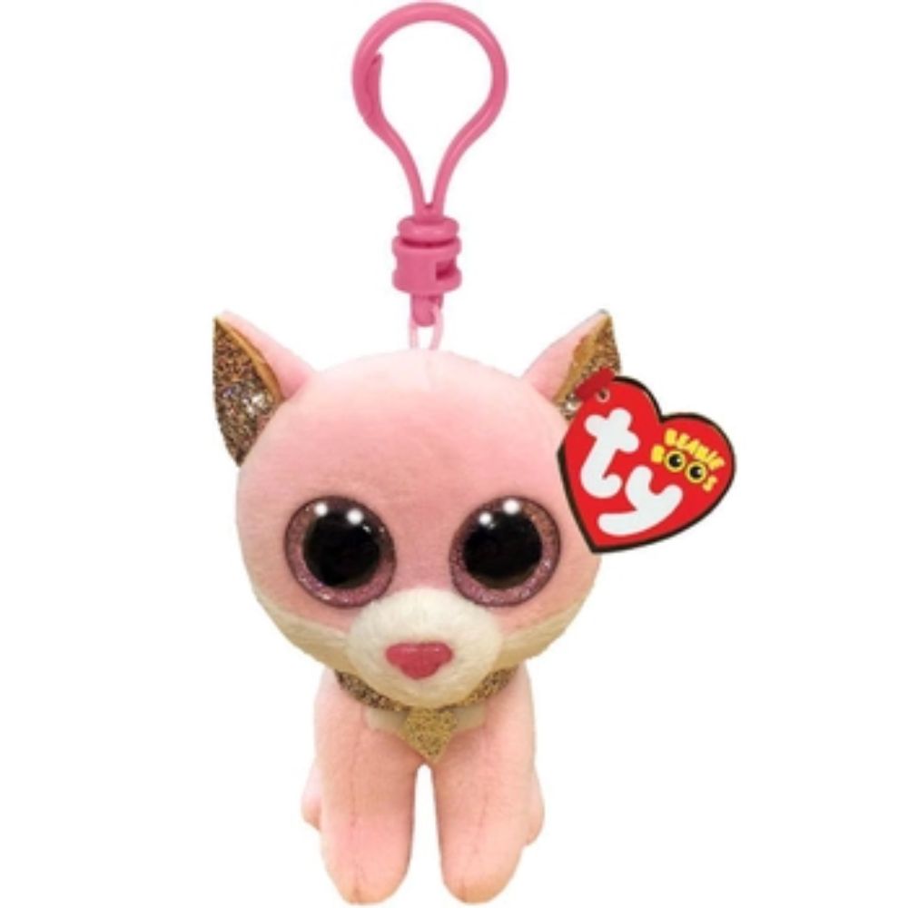 Llaveros Beanie Boos Gato Rosado