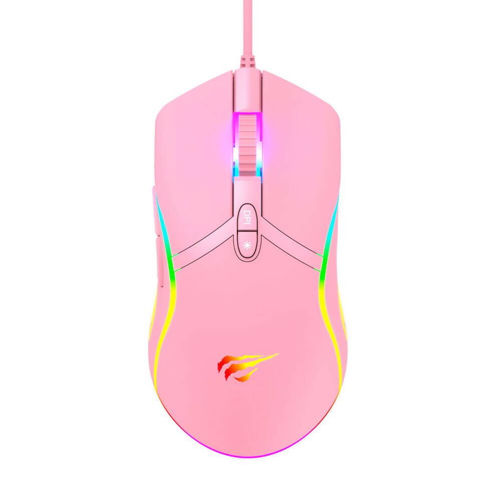 Mouse Gamer Havit MS1026 Color Rosa