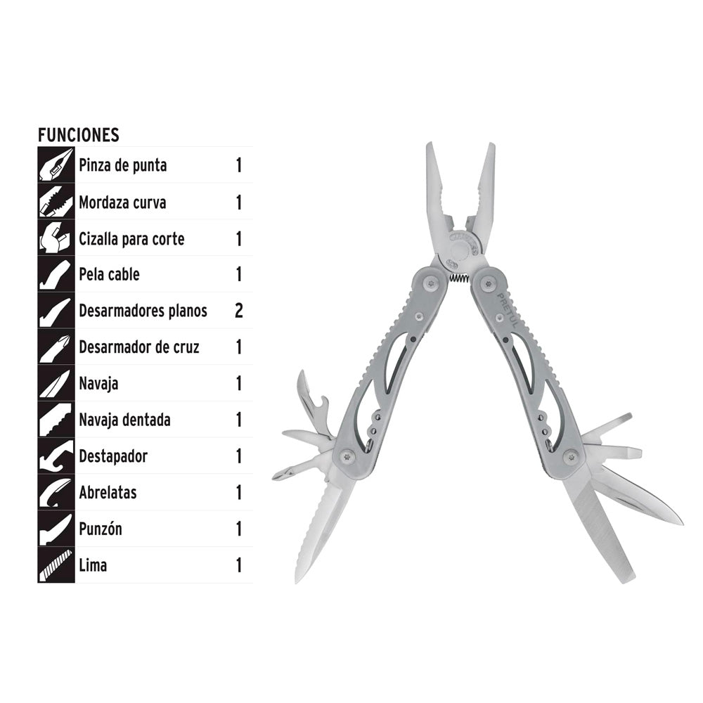 Multiherramienta Pretul 13 Funciones