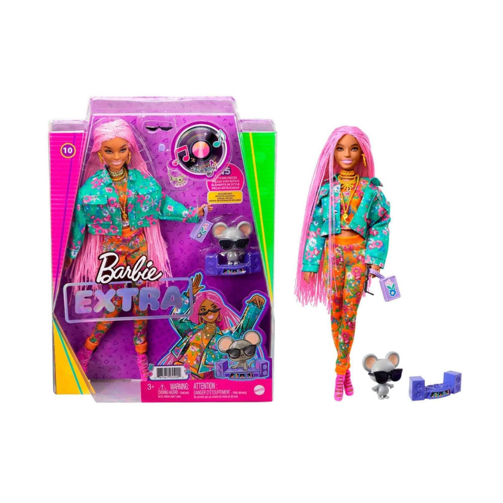 Muñeca Barbie Mattel Extra Cabello Color Rosa
