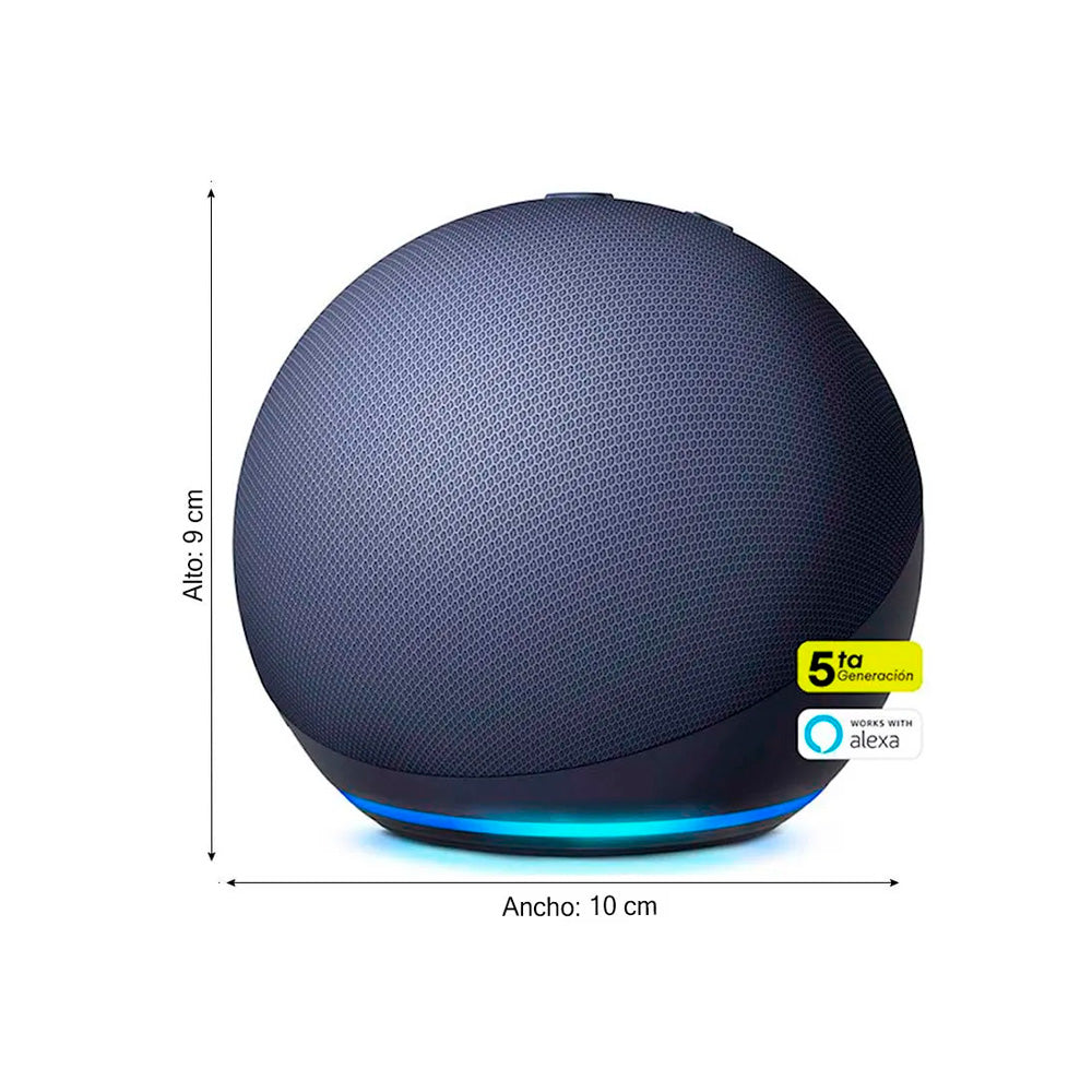 Parlante Inteligente Echo Dot 5 Amazon en Color Azul