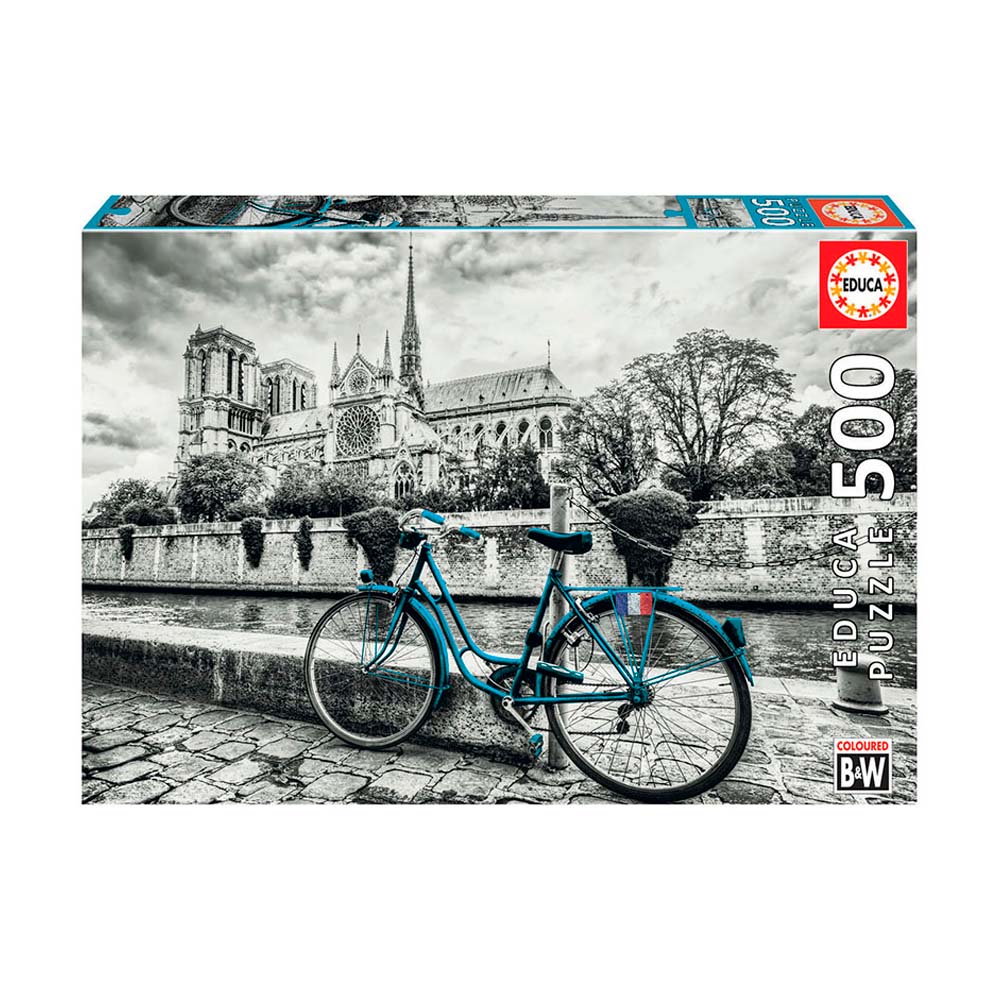 Rompecabezas Educa 500Pzas Bicicleta Cerca de Notre Dame