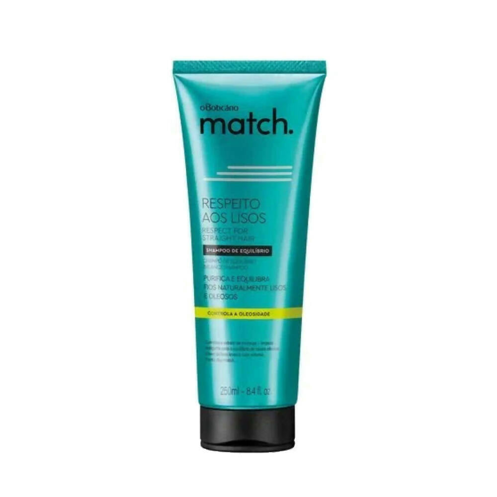 Shampoo Match Equilibrio Lisos Perfectos Cabellos Oleosos Cant. 250ml